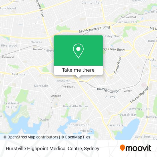 Hurstville Highpoint Medical Centre map