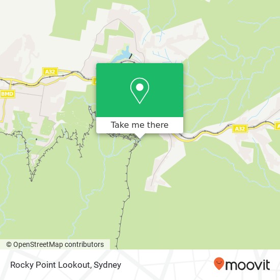 Rocky Point Lookout map