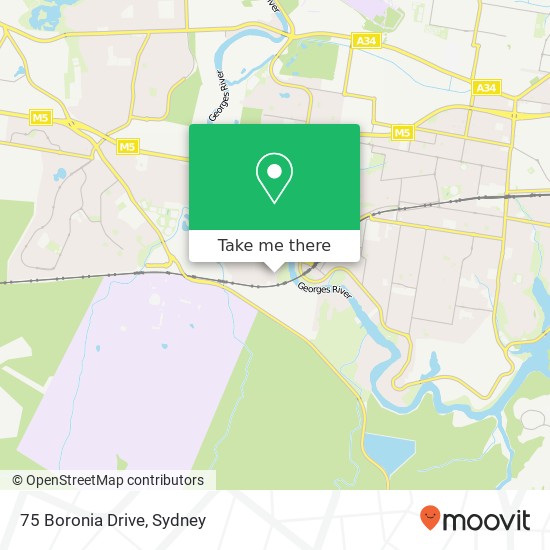 75 Boronia Drive map