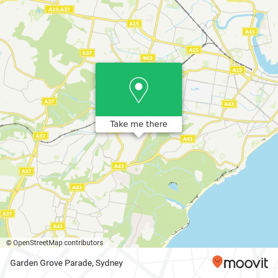 Garden Grove Parade map