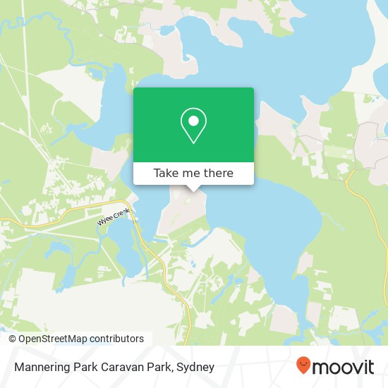 Mannering Park Caravan Park map