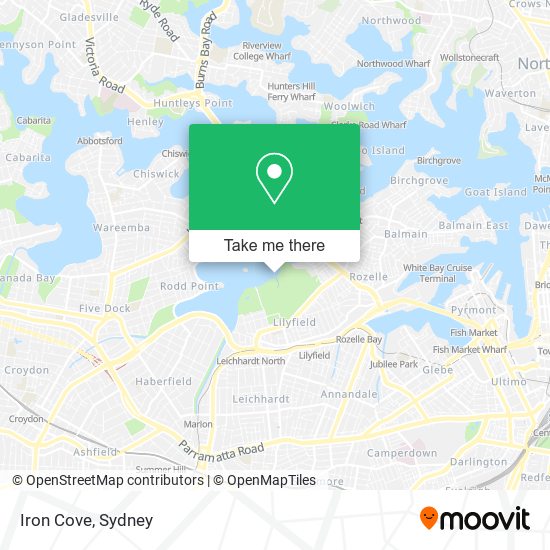 Iron Cove map