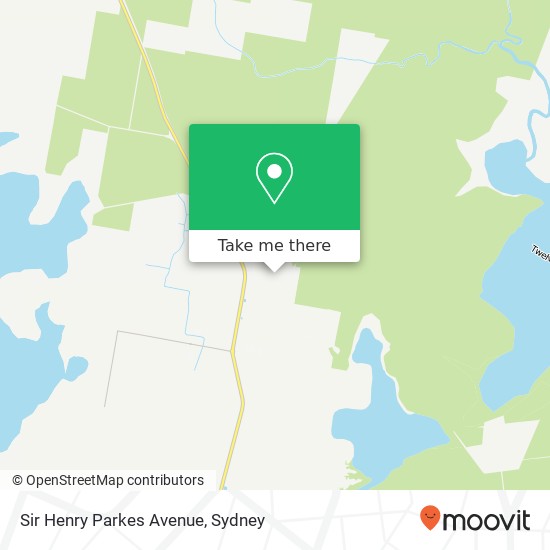 Mapa Sir Henry Parkes Avenue