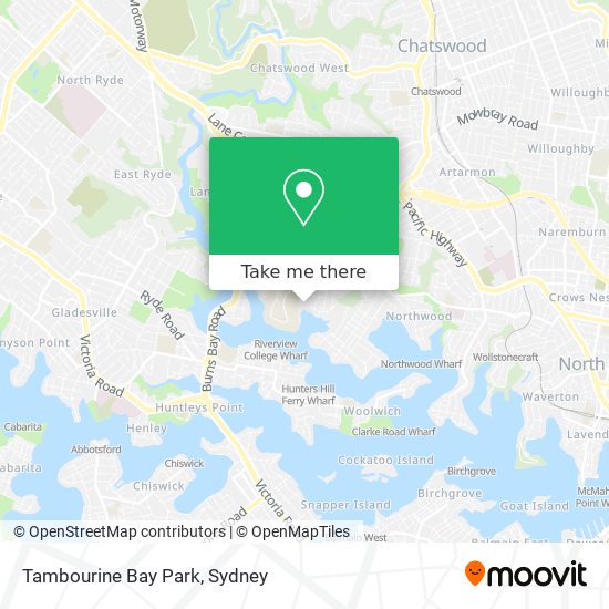 Tambourine Bay Park map