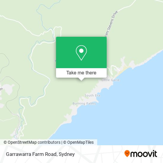 Garrawarra Farm Road map