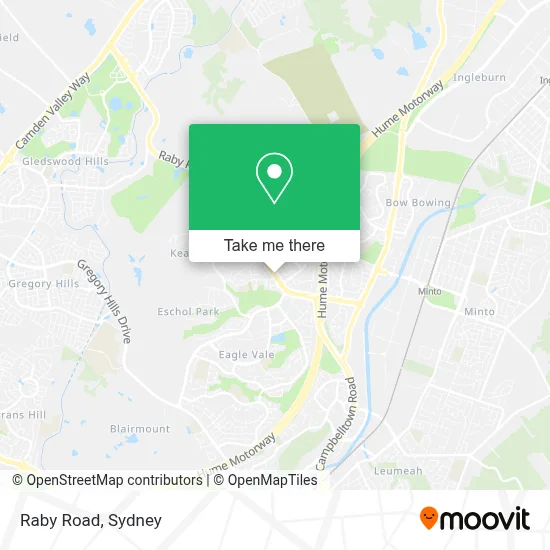 Raby Road map