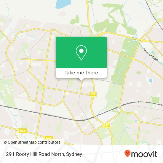 291 Rooty Hill Road North map