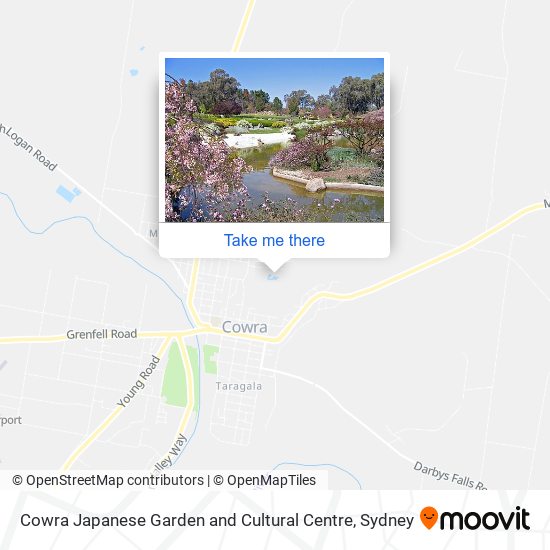 Cowra Japanese Garden and Cultural Centre map