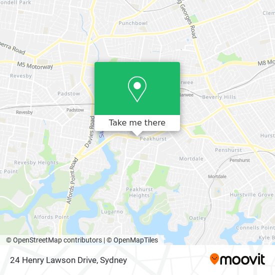 24 Henry Lawson Drive map