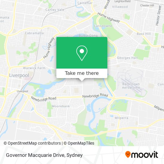 Mapa Governor Macquarie Drive