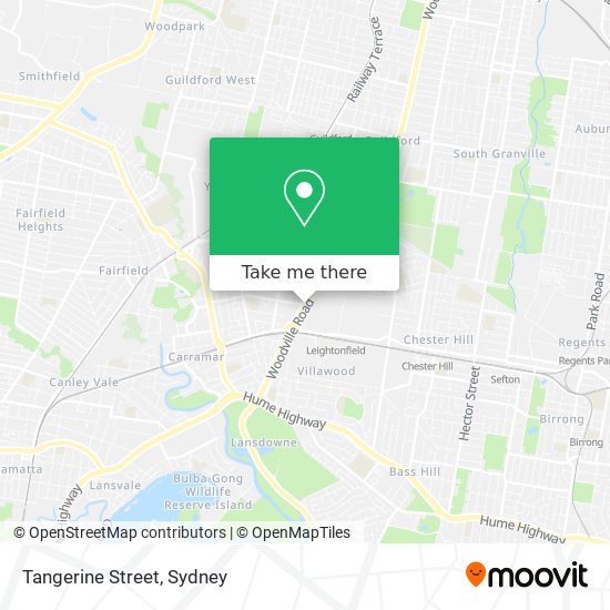 Tangerine Street map