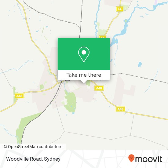 Woodville Road map