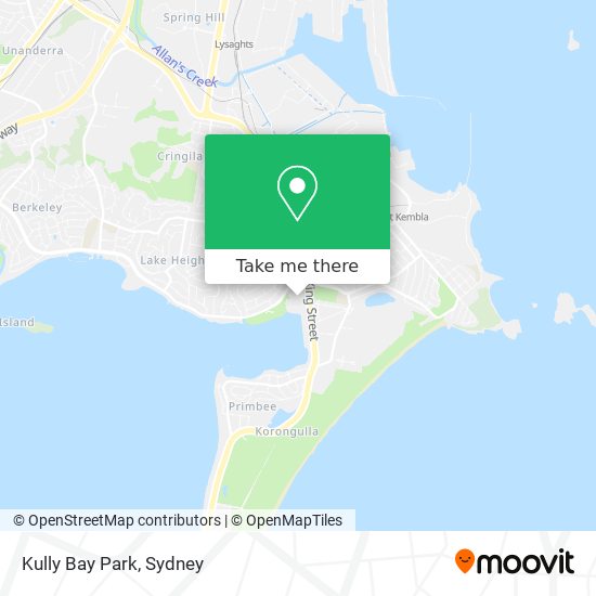 Kully Bay Park map