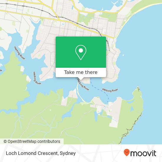 Loch Lomond Crescent map