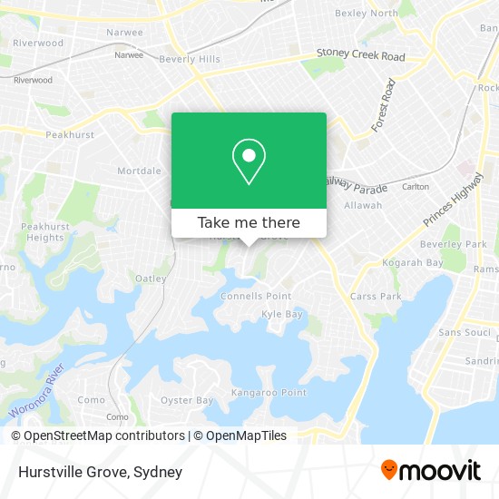 Hurstville Grove map