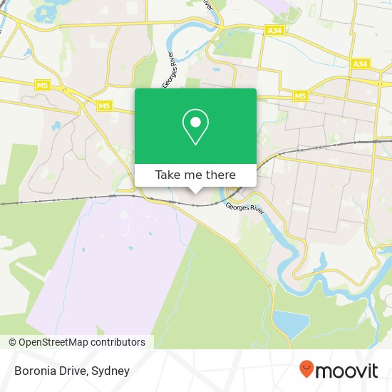 Boronia Drive map