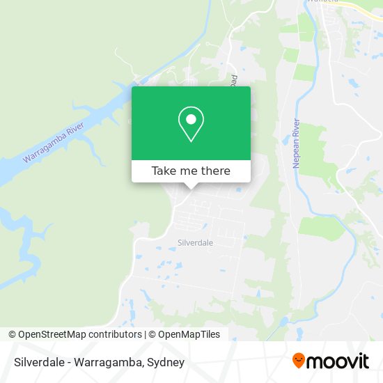 Silverdale - Warragamba map