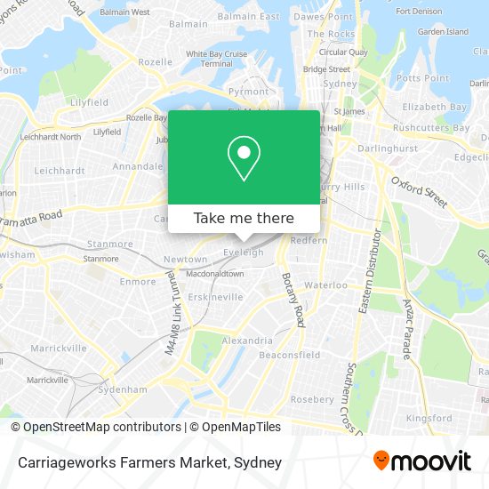 Carriageworks Farmers Market map