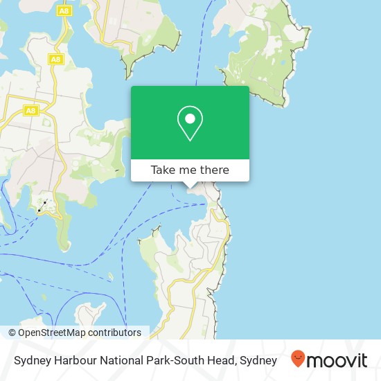 Sydney Harbour National Park-South Head map