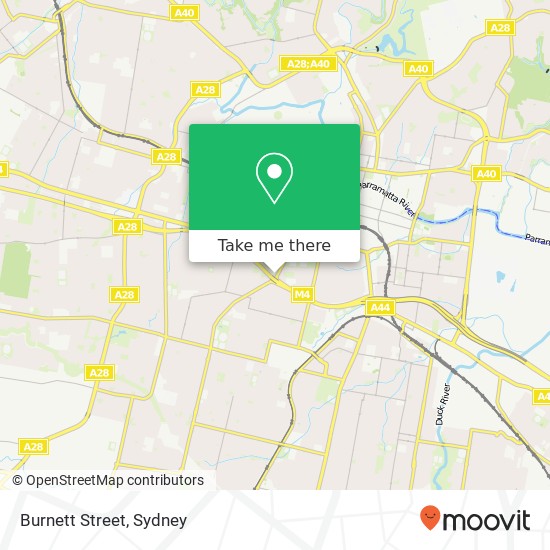 Burnett Street map