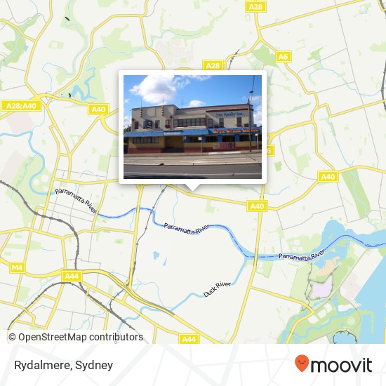 Rydalmere map