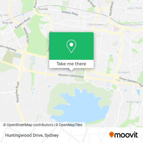 Huntingwood Drive map
