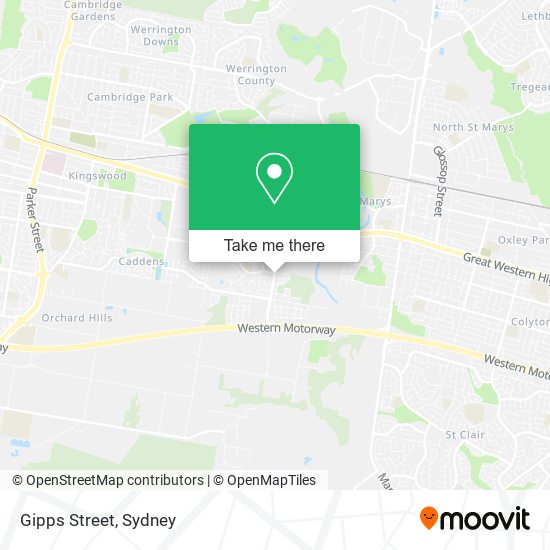 Gipps Street map