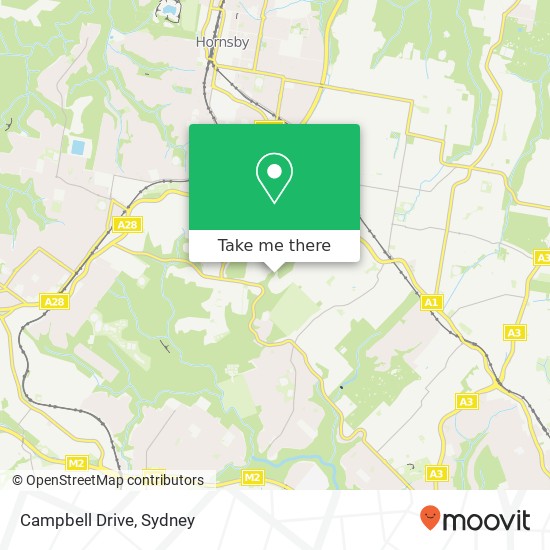 Mapa Campbell Drive