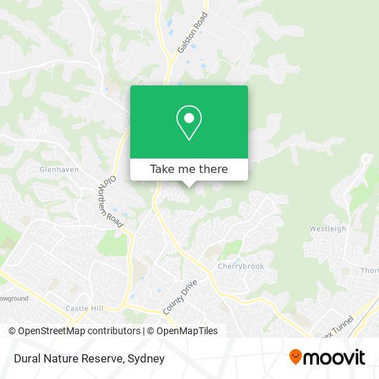 Dural Nature Reserve map