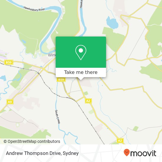 Mapa Andrew Thompson Drive