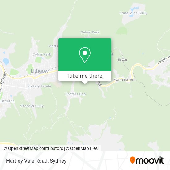 Hartley Vale Road map
