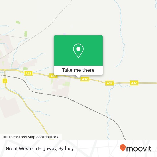 Great Western Highway map