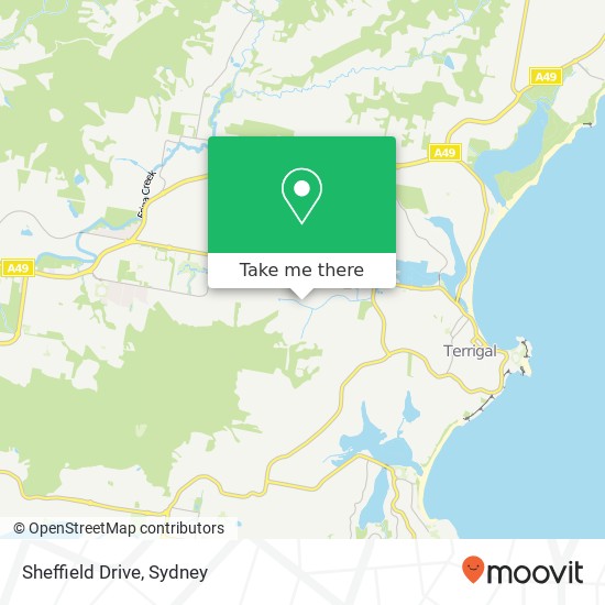 Sheffield Drive map