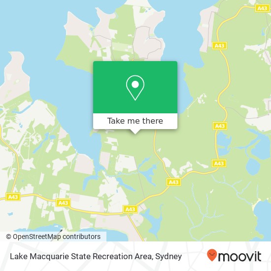 Mapa Lake Macquarie State Recreation Area