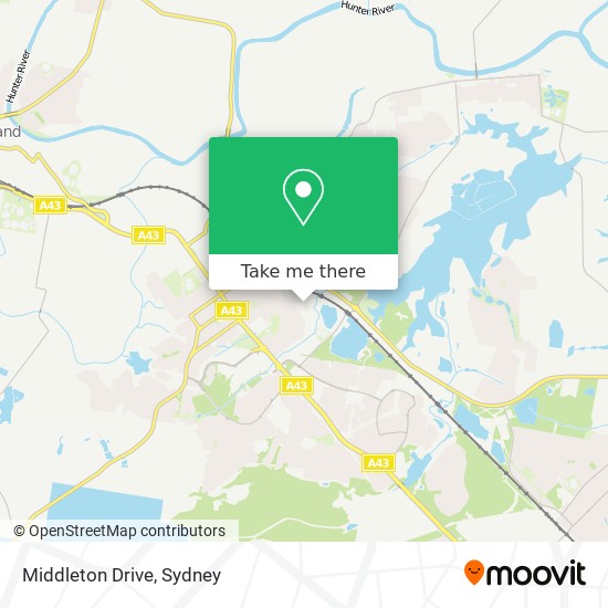 Mapa Middleton Drive