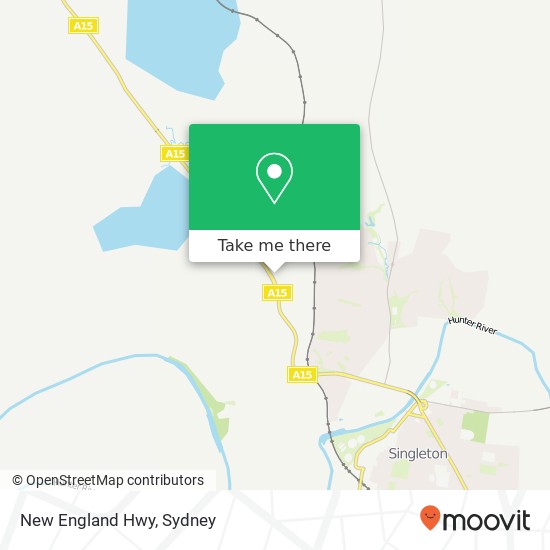 New England Hwy map