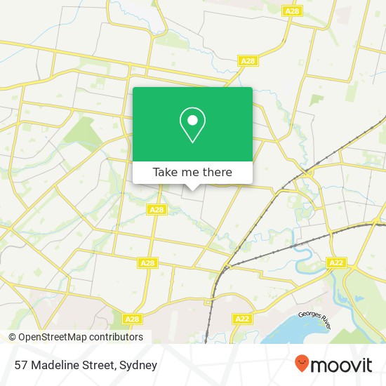 57 Madeline Street map