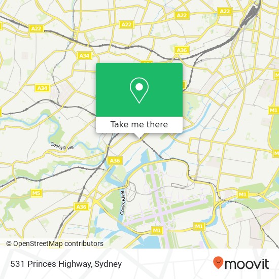 531 Princes Highway map