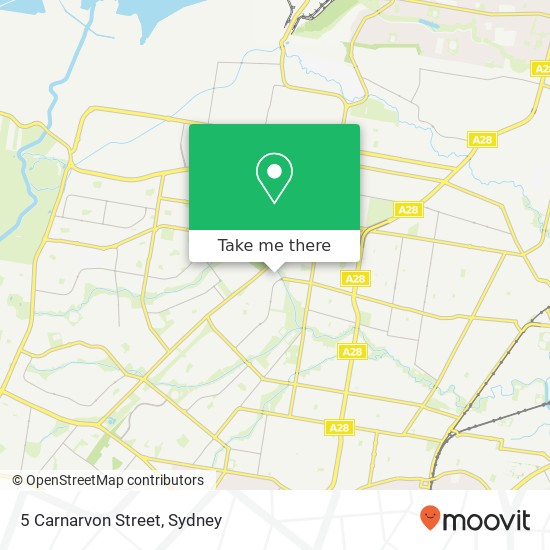 5 Carnarvon Street map