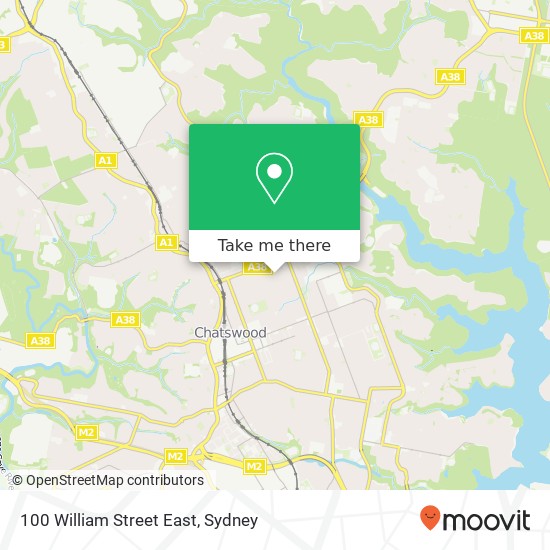 Mapa 100 William Street East