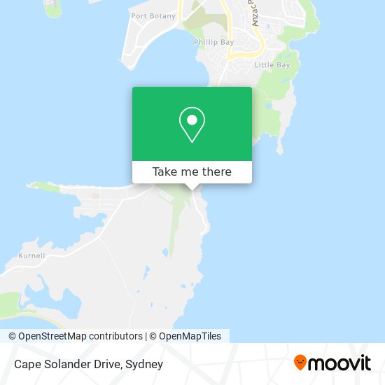 Cape Solander Drive map