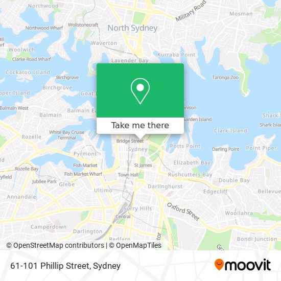 Mapa 61-101 Phillip Street