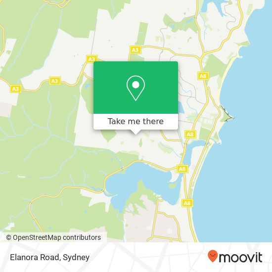 Mapa Elanora Road
