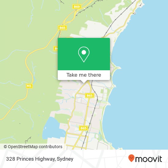 Mapa 328 Princes Highway