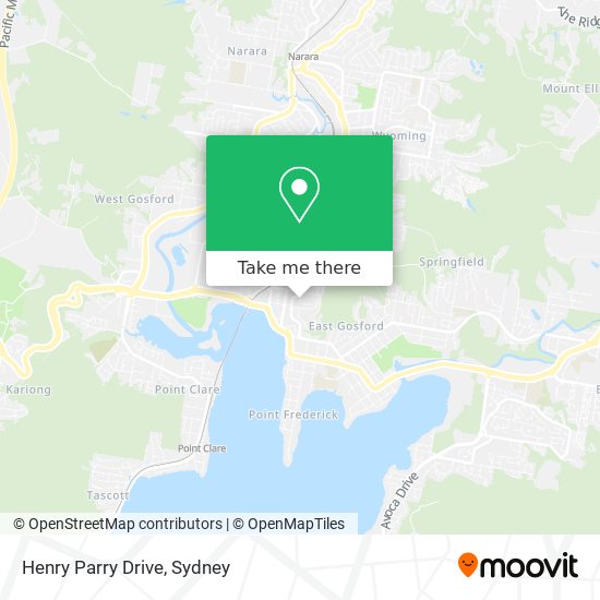 Henry Parry Drive map