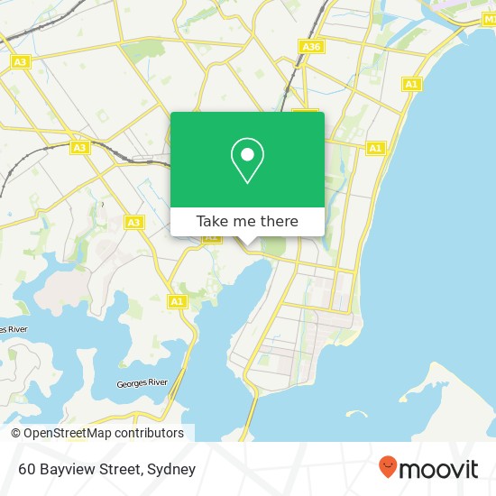 Mapa 60 Bayview Street