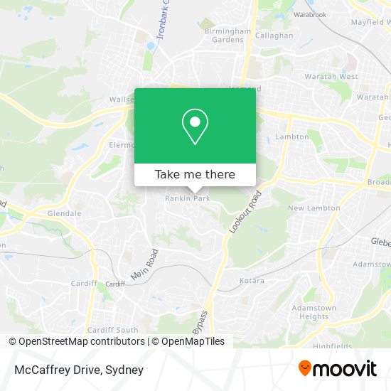 McCaffrey Drive map