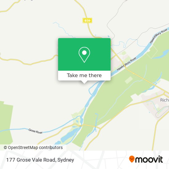177 Grose Vale Road map