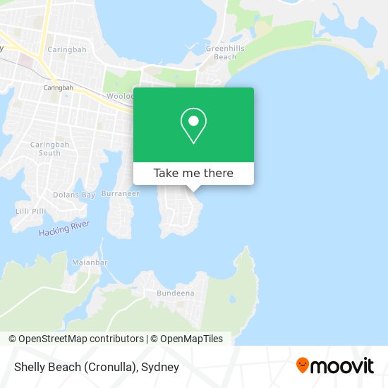 Shelly Beach (Cronulla) map