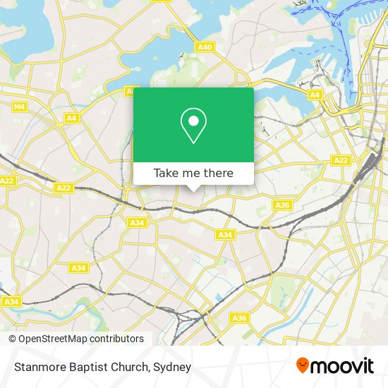 Stanmore Baptist Church map